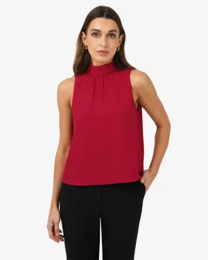 Forcast Maria Gathered Top* T-Shirts & Tops|Work Tops