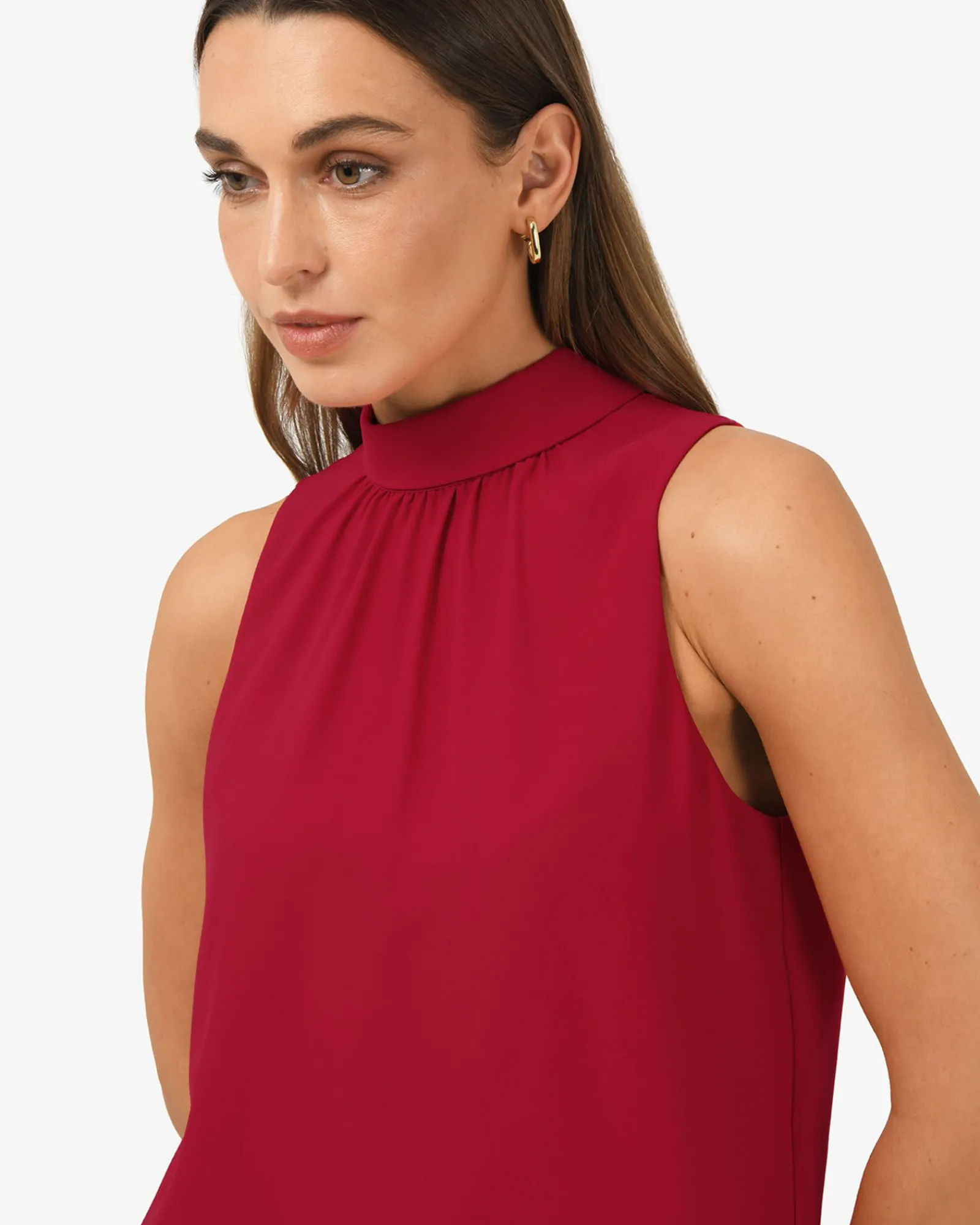 Forcast Maria Gathered Top* T-Shirts & Tops|Work Tops