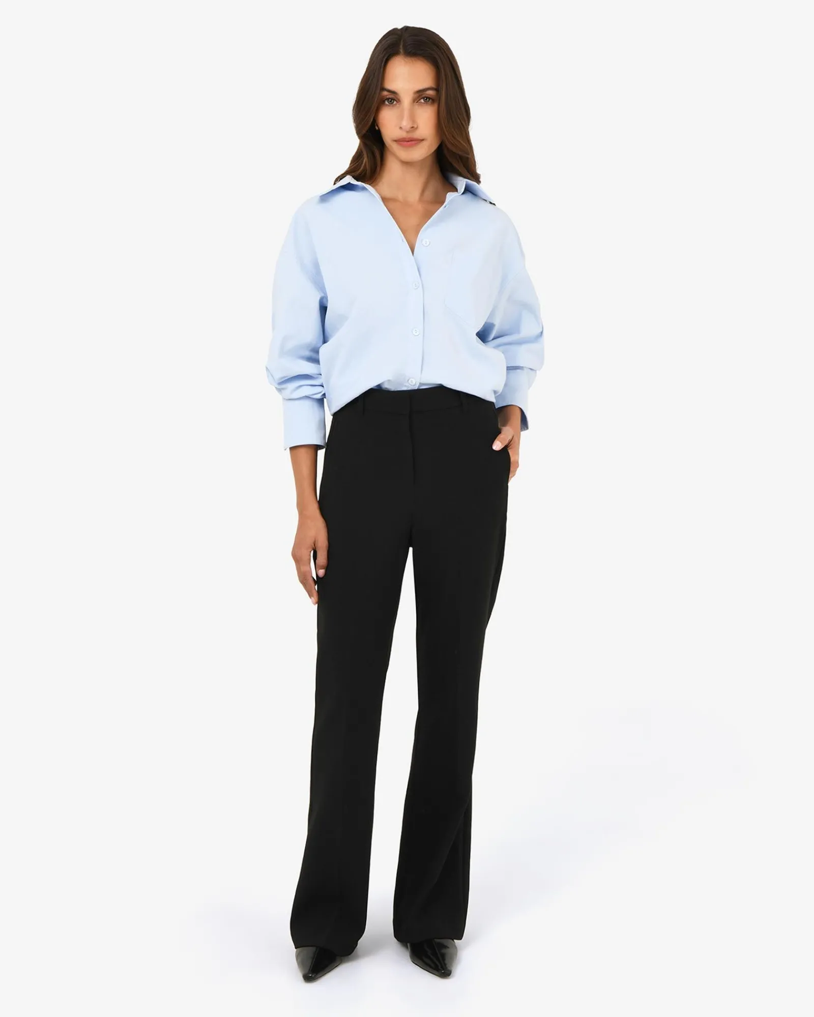 Forcast Maris Bootleg Pants* High-Waisted Pants|Work Pants