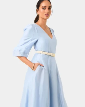 Forcast Marlie Puff Sleeve Midi Dress* Midi Dresses|Midi Dresses