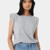 Forcast Martin Power Shoulder Top* T-Shirts & Tops|Work Tops