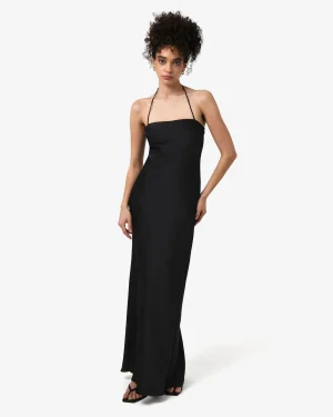 Forcast Martini Strapless Satin Dress* Maxi Dresses|Maxi Dresses