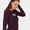 Forcast Maryam Cut Out Knit Top* T-Shirts & Tops|Long Sleeve Tops