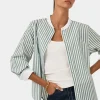Forcast Melie Cotton Stripe Shirt* T-Shirts & Tops|Long Sleeve Tops
