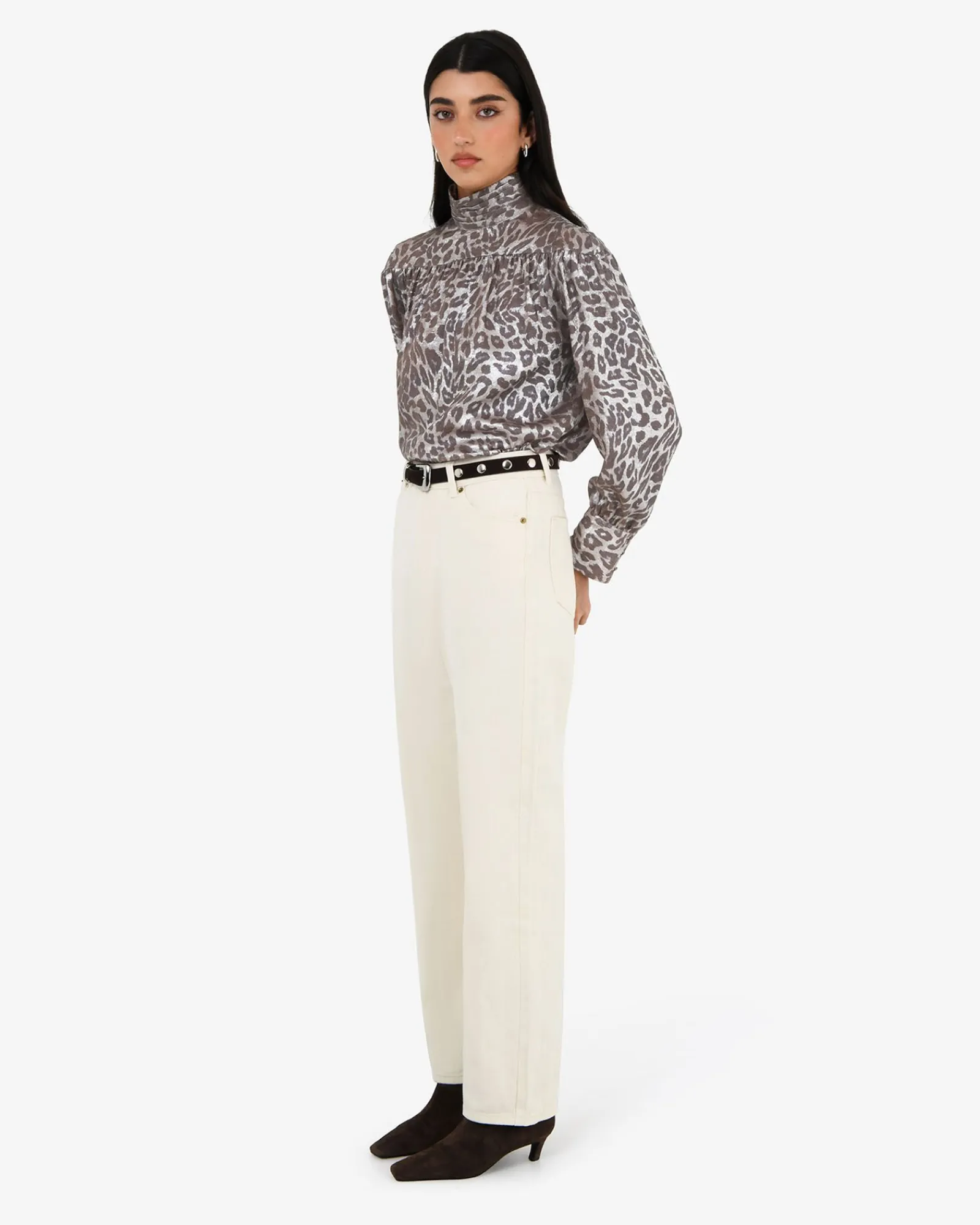 Forcast Melisa Gathered Yoke Top* T-Shirts & Tops|Long Sleeve Tops