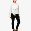 Forcast Melody Long Sleeve Draped Top* T-Shirts & Tops|Long Sleeve Tops