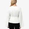 Forcast Melody Long Sleeve Draped Top* T-Shirts & Tops|Long Sleeve Tops