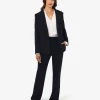 Forcast Merid Tailored Pants* High-Waisted Pants|Straight Leg Pants