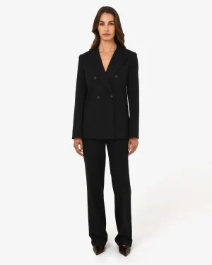 Forcast Merid Tailored Pants* High-Waisted Pants|Straight Leg Pants