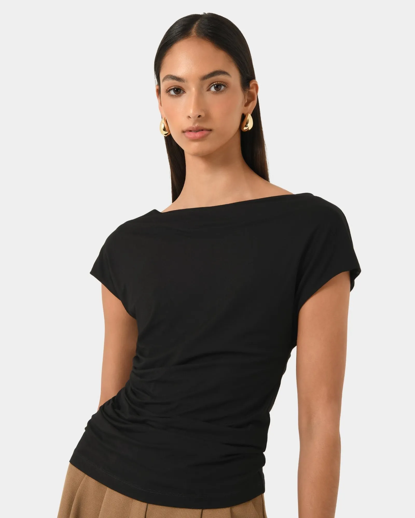 Forcast Mia Off Shoulder Jersey Top* T-Shirts & Tops|Work Tops
