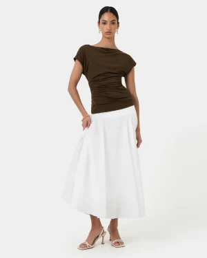 Forcast Mia Off Shoulder Jersey Top* T-Shirts & Tops|Work Tops