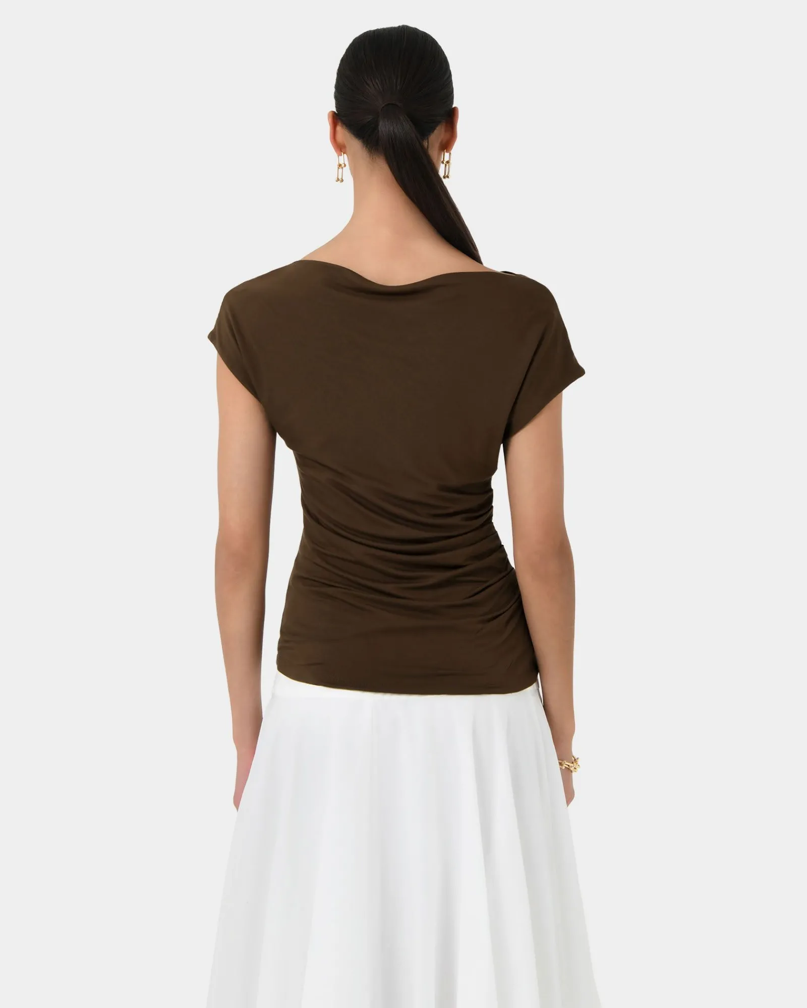 Forcast Mia Off Shoulder Jersey Top* T-Shirts & Tops|Work Tops
