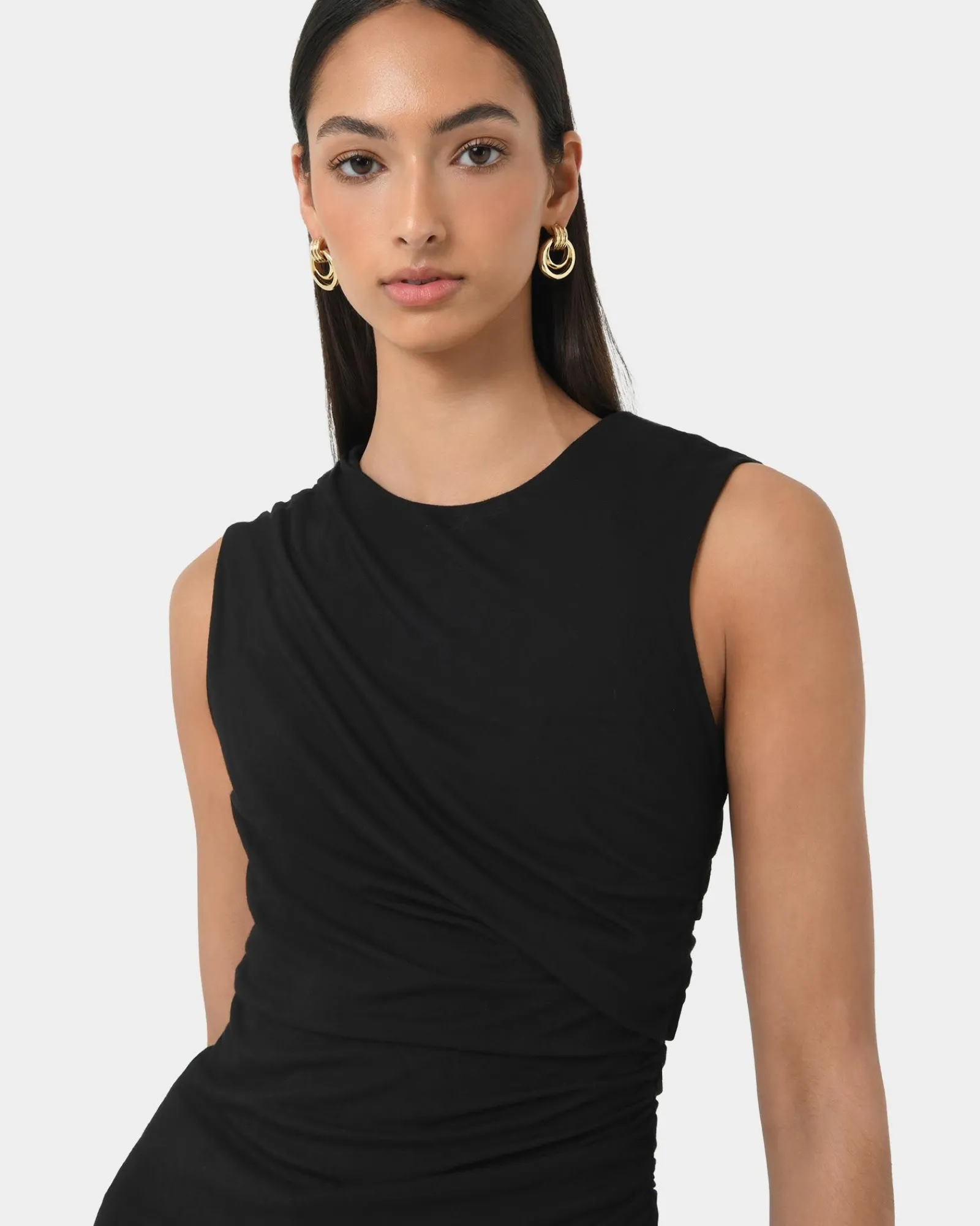 Forcast Mia Ruched Jersey Top* T-Shirts & Tops|Work Tops