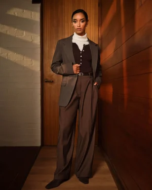 Forcast Milan Adjustable Waist Pants* High-Waisted Pants|Straight Leg Pants