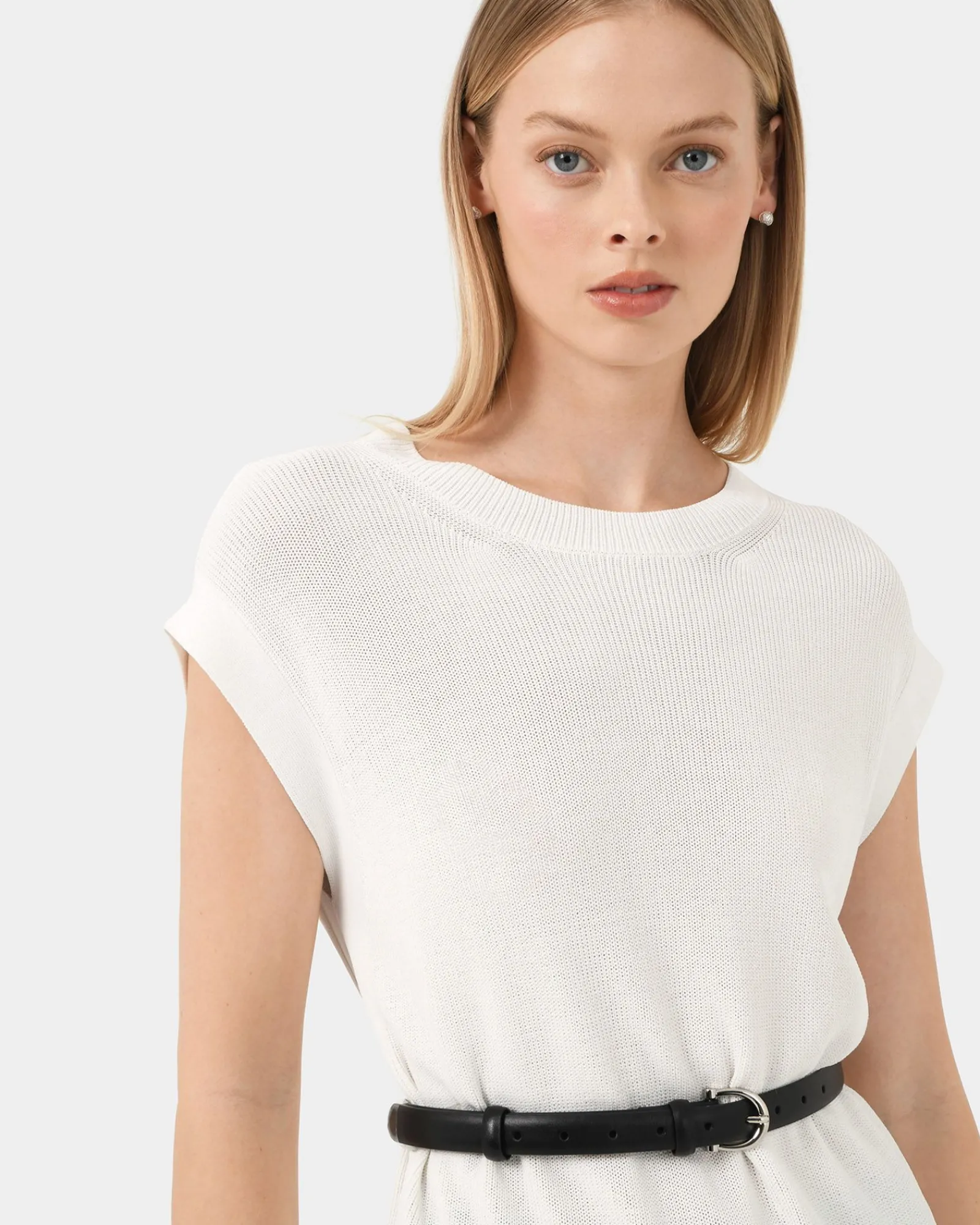 Forcast Milano Melange Knit Top* T-Shirts & Tops|Work Tops