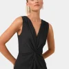Forcast Mimi Front Twist Dress* Black Dresses|Black Dresses