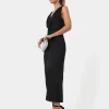 Forcast Mimi Front Twist Dress* Black Dresses|Black Dresses