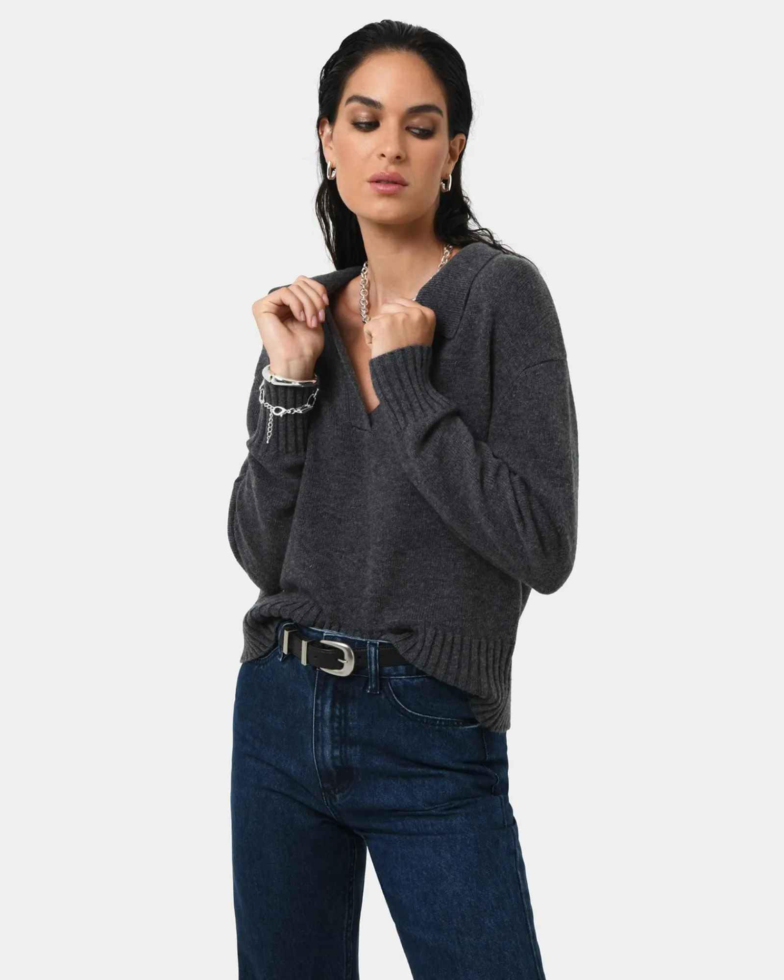 Forcast Mina Wool Blend Knit* T-Shirts & Tops|Long Sleeve Tops