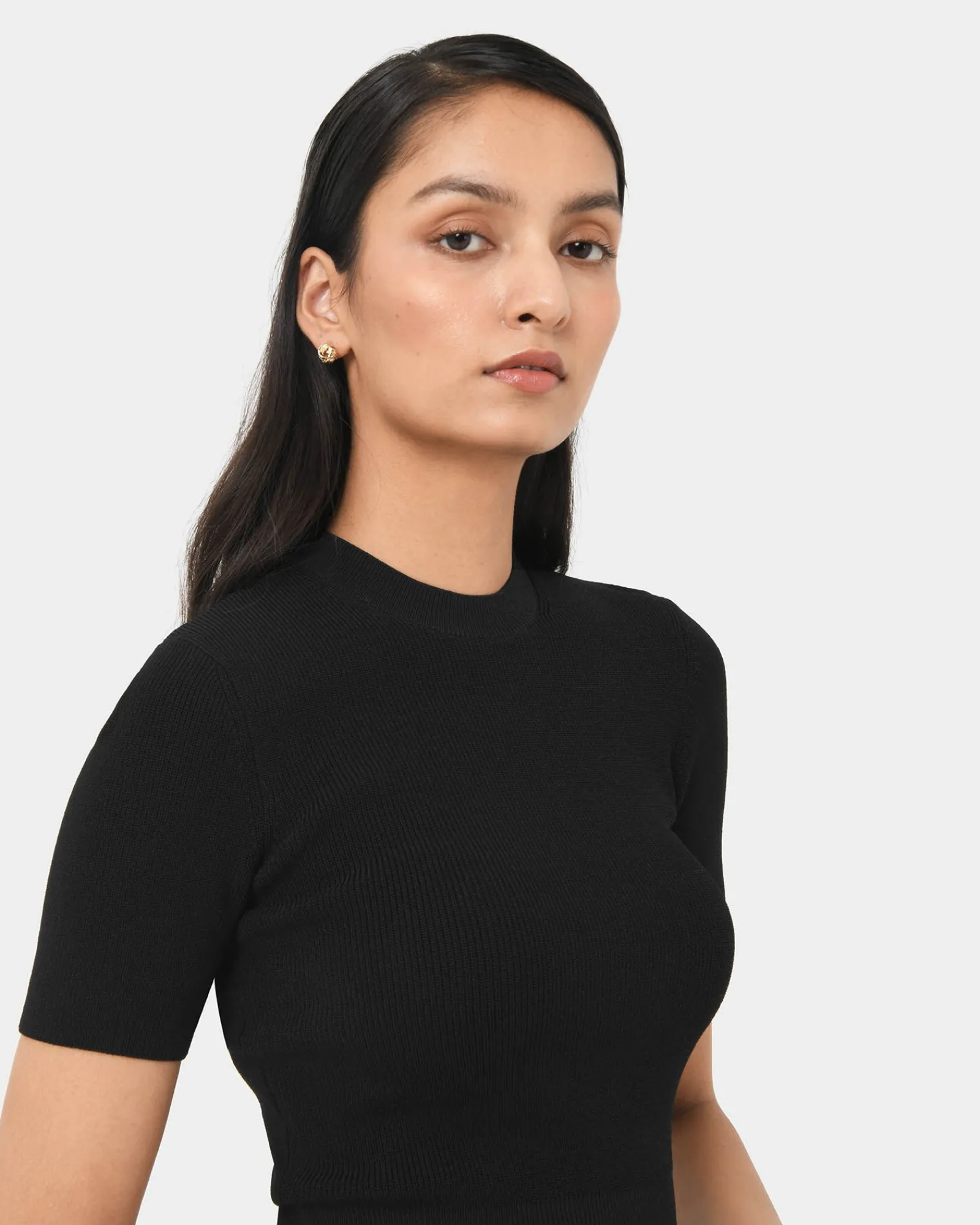 Forcast Murphy Crop Knit Top* T-Shirts & Tops|Work Tops