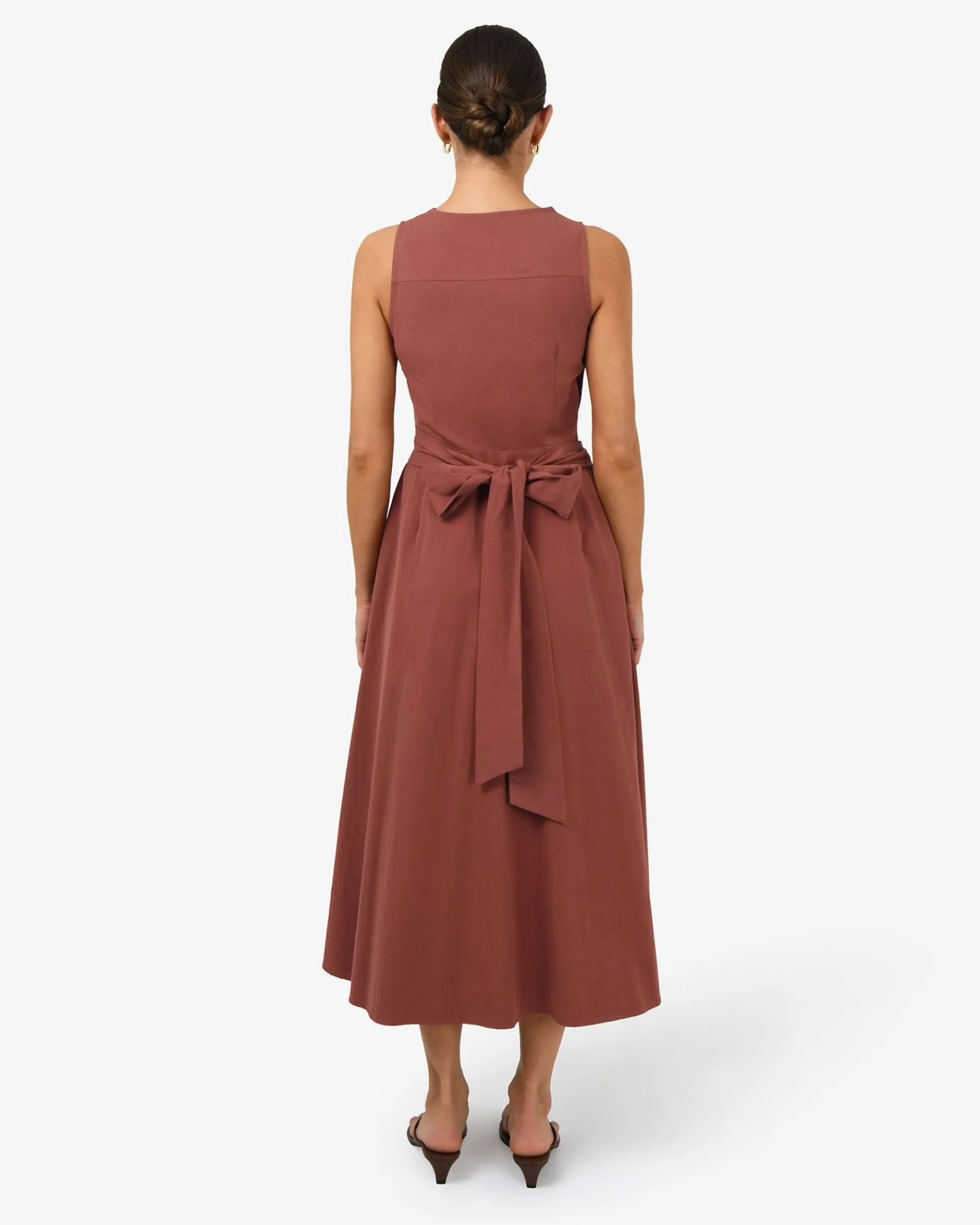 Forcast Nattai Crossover Dress* Conscious|Midi Dresses