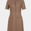 Forcast Nia Button Linen Dress* Conscious|Mini Dresses