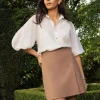 Forcast Nia Mini Linen Skirt* Conscious|Mini Skirts