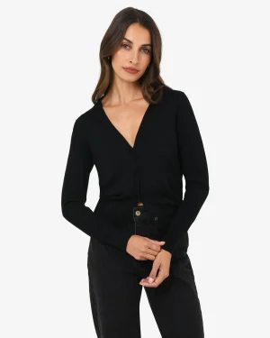 Forcast Nicolette V-neck Knit Cardigan* T-Shirts & Tops|Long Sleeve Tops