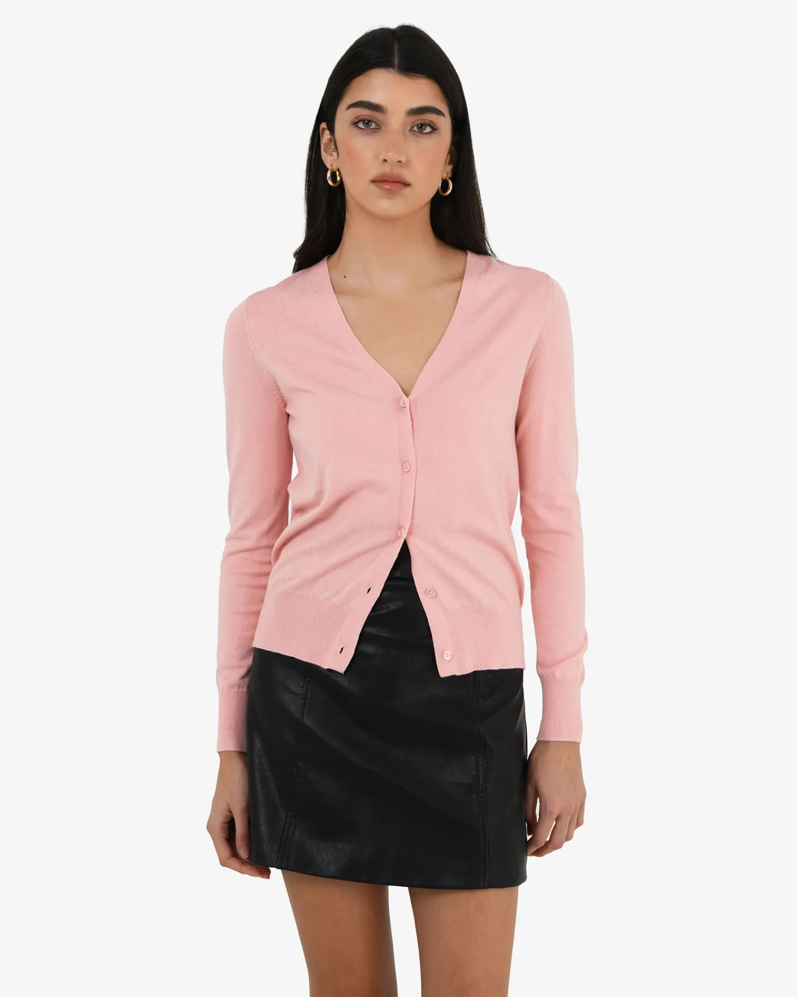 Forcast Nicolette V-neck Knit Cardigan* T-Shirts & Tops|Long Sleeve Tops