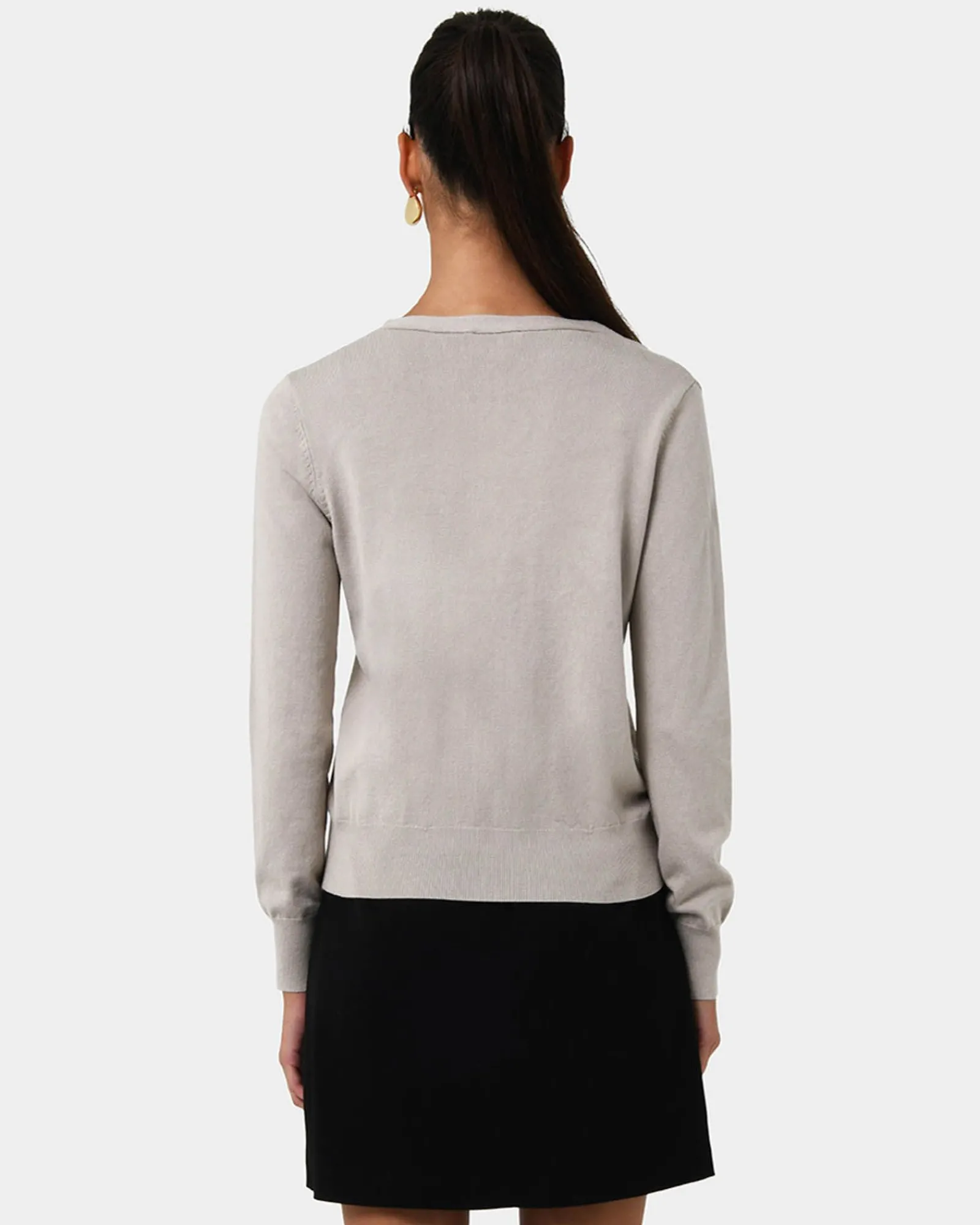 Forcast Nicolette V-neck Knit Cardigan* T-Shirts & Tops|Long Sleeve Tops
