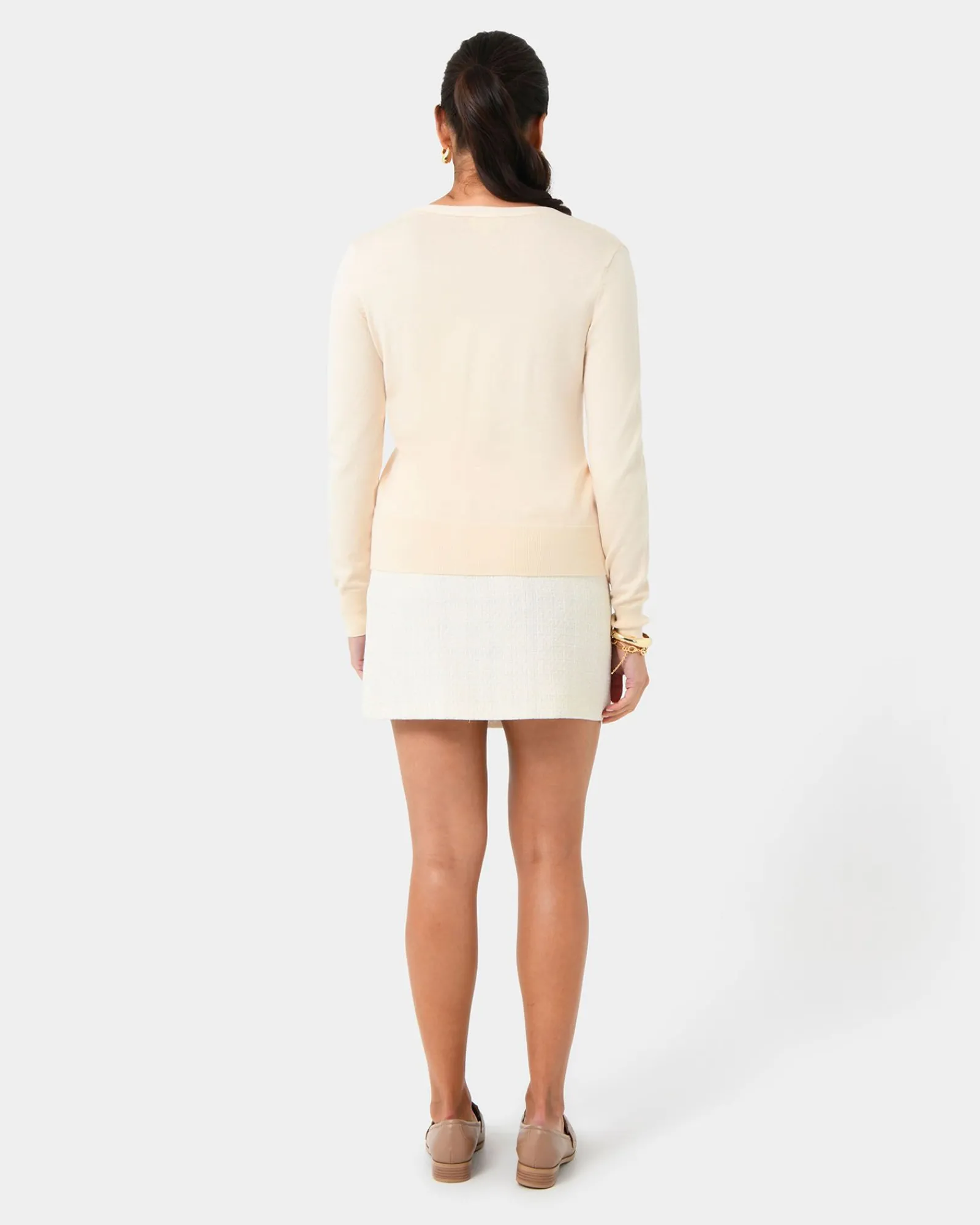 Forcast Nicolette V-neck Knit Cardigan* T-Shirts & Tops|Long Sleeve Tops