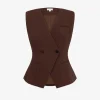 Forcast Nikki Collarless Vest* Work Tops|Vests & Waistcoats