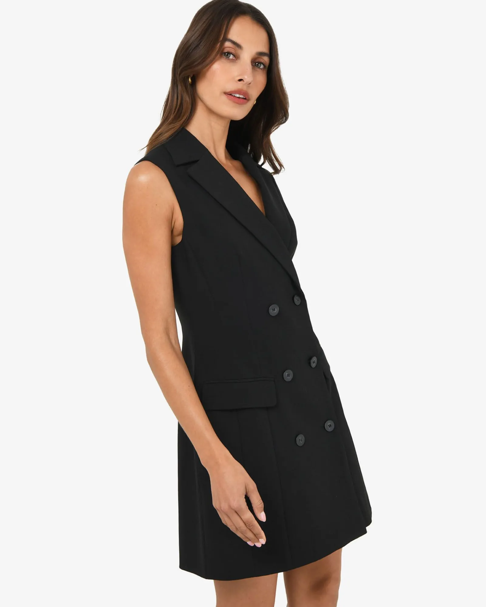 Forcast Nikki Double Breasted Dress* Mini Dresses|Mini Dresses