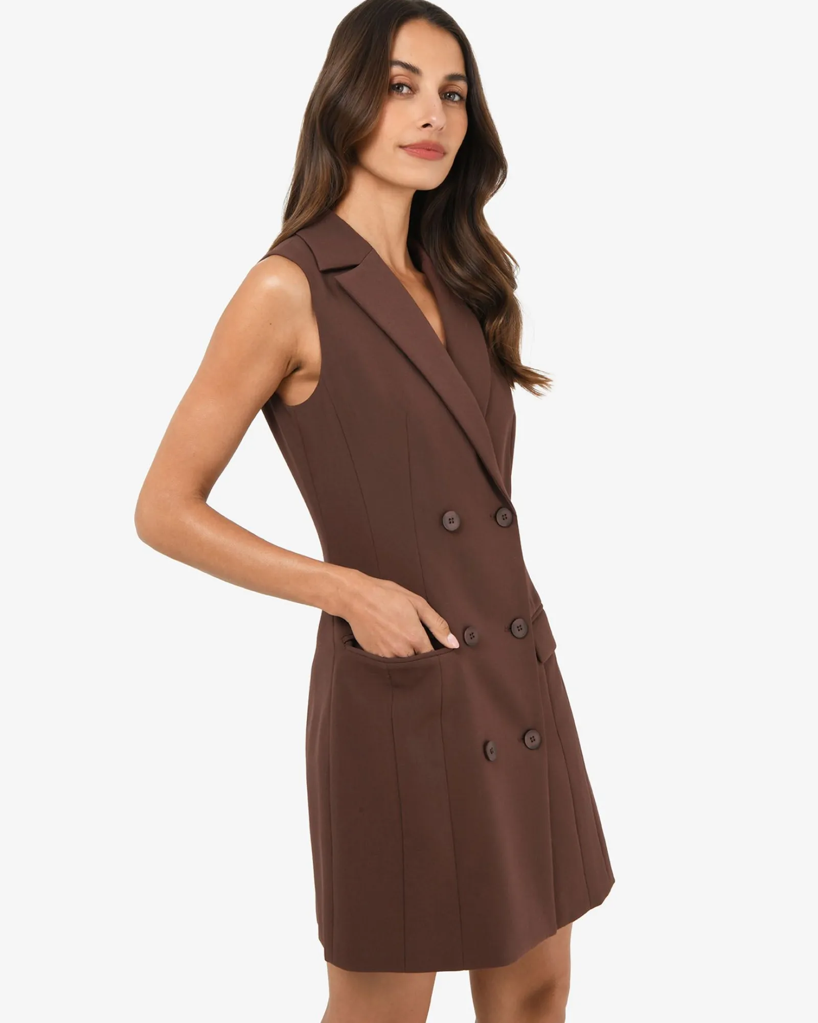 Forcast Nikki Double Breasted Dress* Mini Dresses|Mini Dresses