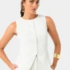 Forcast Nikki Longline Vest* Work Tops|Vests & Waistcoats