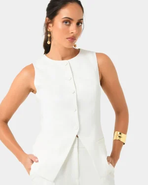 Forcast Nikki Longline Vest* Work Tops|Vests & Waistcoats