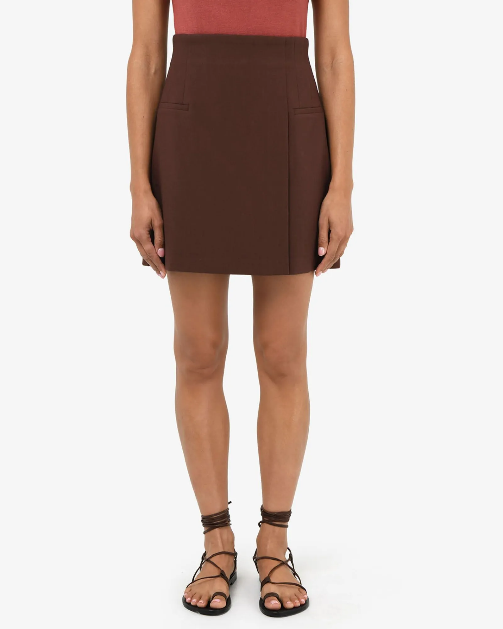 Forcast Nikki Mini Wrap Skirt* Mini Skirts|Work Skirts