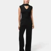 Forcast Nikki Tailored Elastic Pants* High-Waisted Pants|Wide-Leg Pants