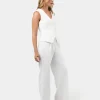 Forcast Nikki Tailored Elastic Pants* High-Waisted Pants|Wide-Leg Pants