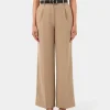 Forcast Nikki Tailored Elastic Pants* High-Waisted Pants|Wide-Leg Pants
