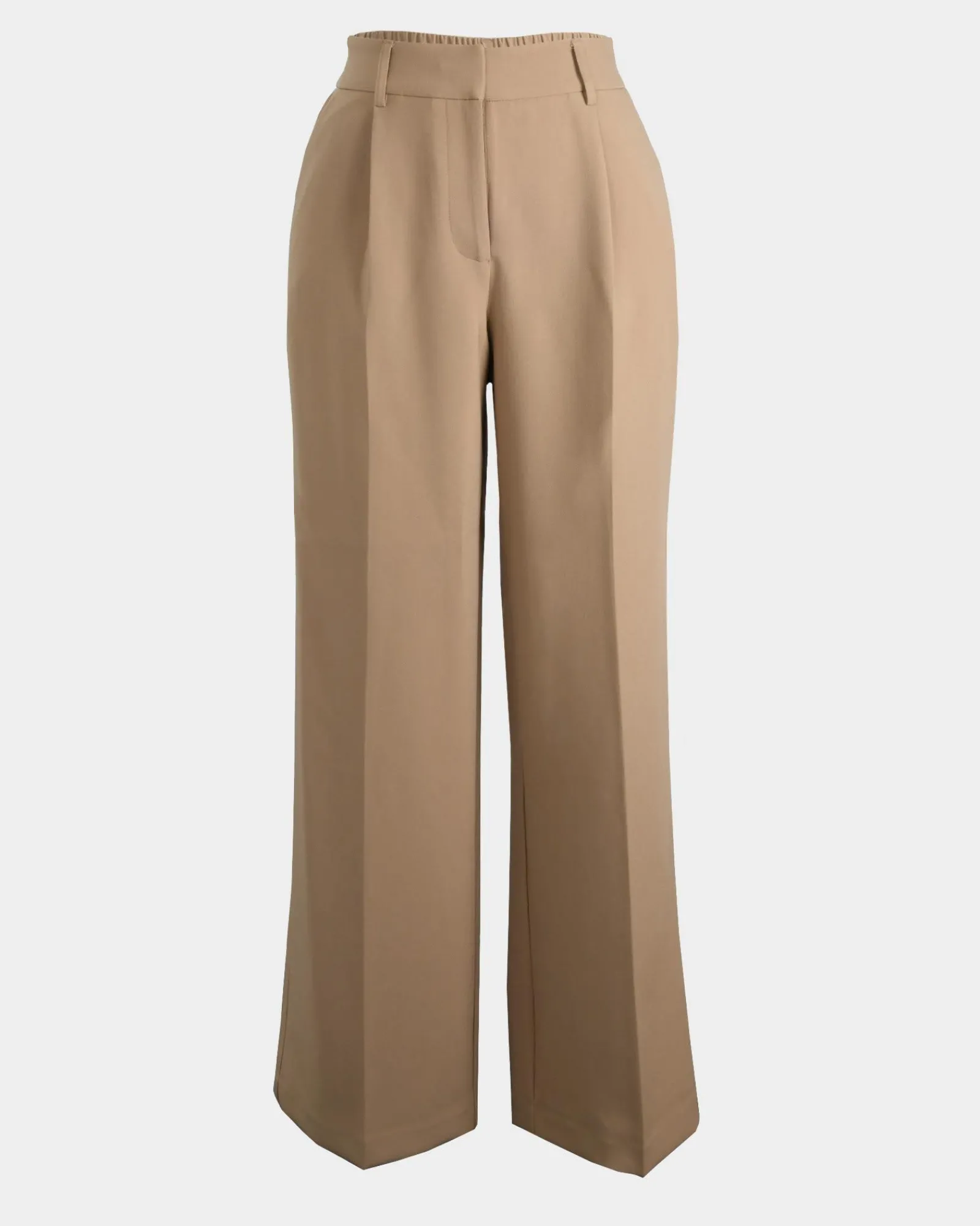 Forcast Nikki Tailored Elastic Pants* High-Waisted Pants|Wide-Leg Pants