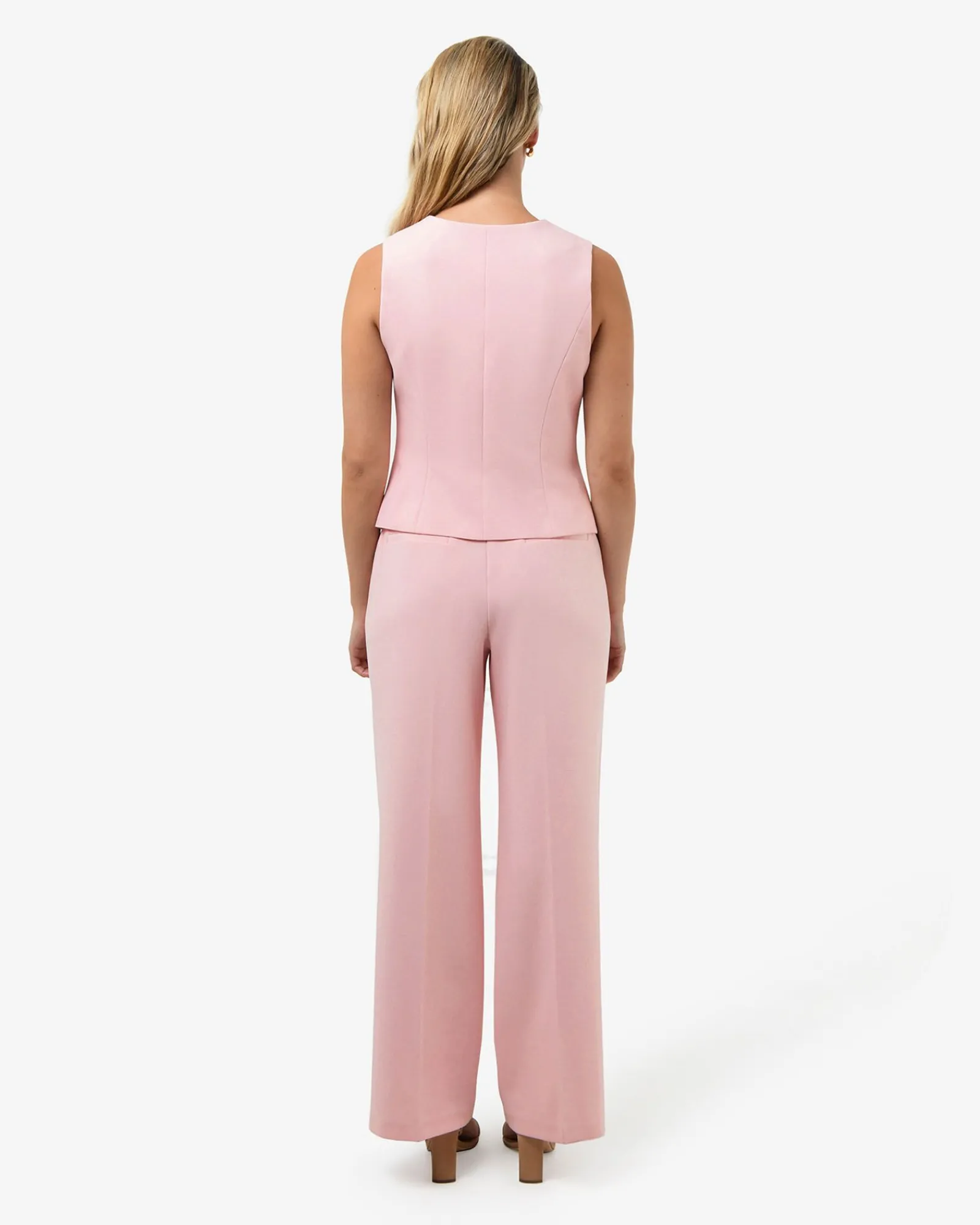 Forcast Nikki Tailored Pants* High-Waisted Pants|Straight Leg Pants