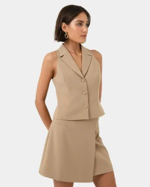Forcast Nikki Tailored Vest* T-Shirts & Tops|Work Tops