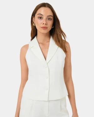 Forcast Nikki Tailored Vest* T-Shirts & Tops|Work Tops