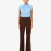 Forcast Olivia Pleated High Neck Top* T-Shirts & Tops|Work Tops