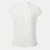Forcast Olivia Pleated High Neck Top* T-Shirts & Tops|Work Tops
