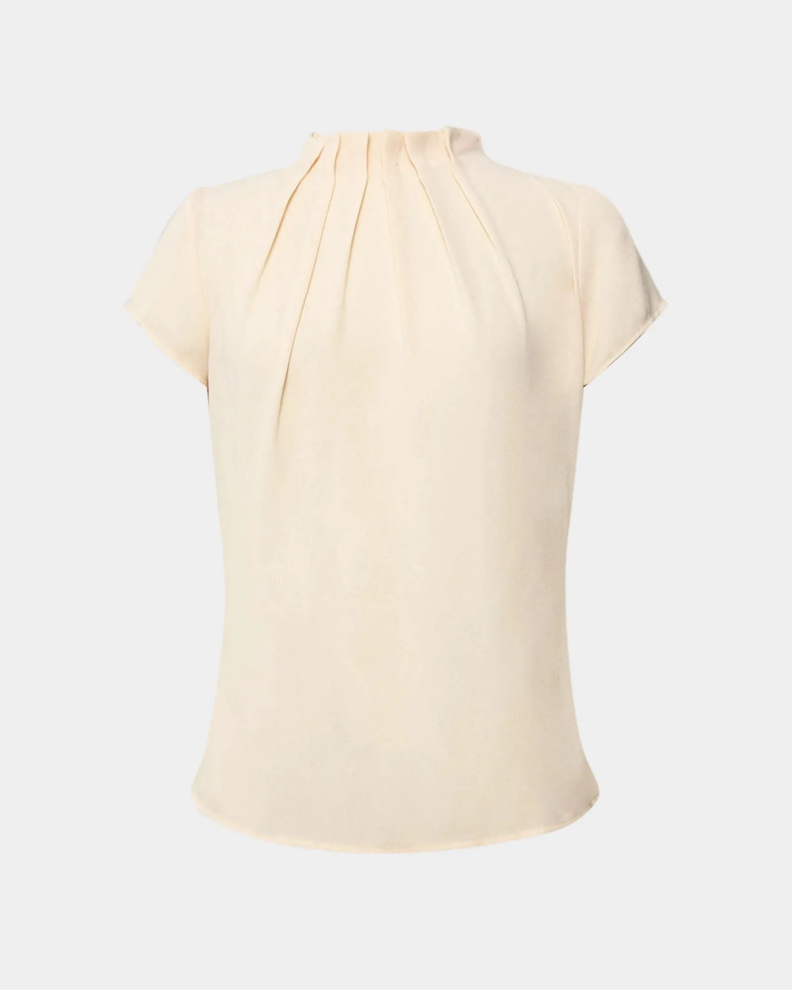Forcast Olivia Pleated High Neck Top* T-Shirts & Tops|Work Tops