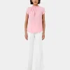 Forcast Olivia Pleated High Neck Top* T-Shirts & Tops|Work Tops