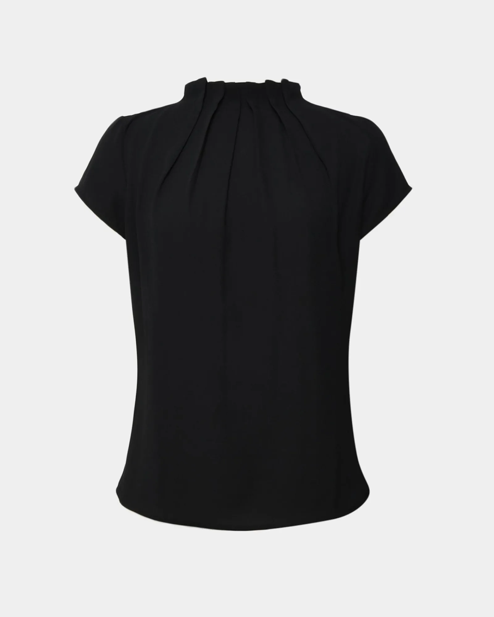 Forcast Olivia Pleated High Neck Top* T-Shirts & Tops|Work Tops