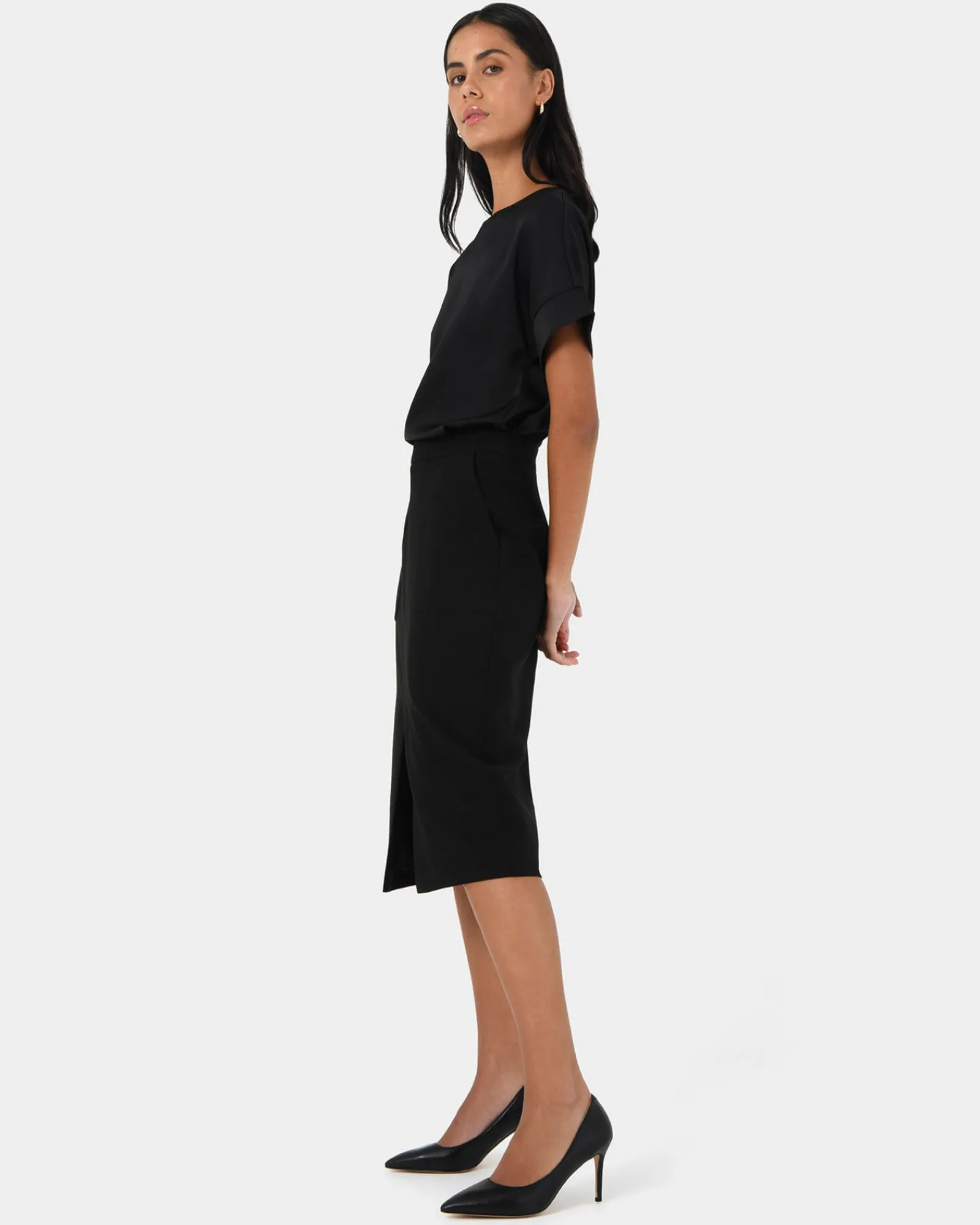Forcast Orlanda Front Slit Skirt* Midi & Maxi Skirts|Work Skirts