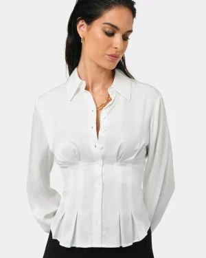 Forcast Paige Gathered Shirt* Long Sleeve Tops|Shirts & Blouses